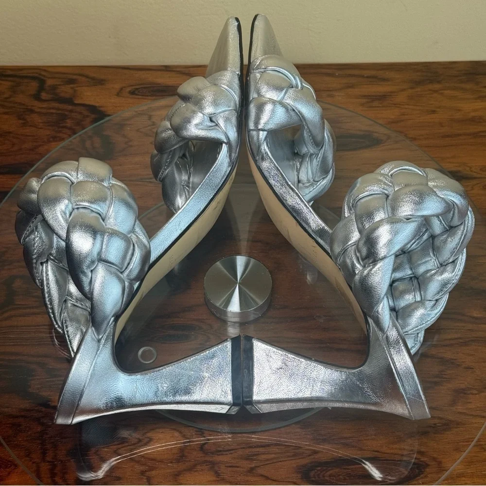 Marc Fisher LTD Hammy Sandal - silver - size 6 - Picture 14 of 16